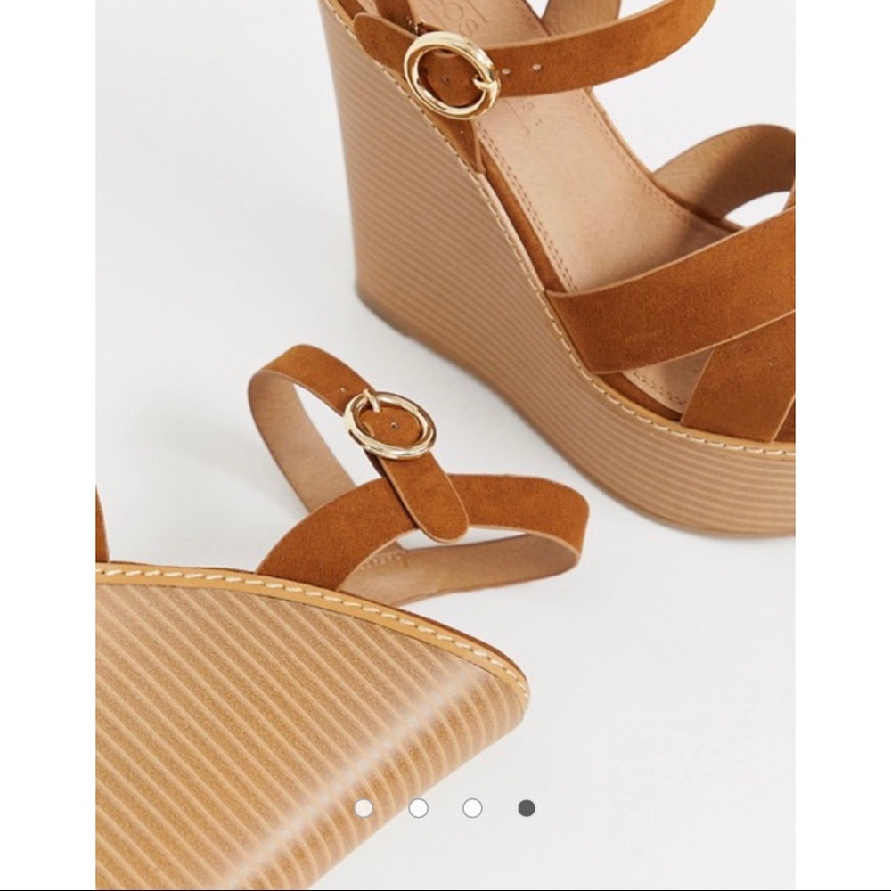 ASOS Talia High Wedges Size 6/6.5 Wide Fit - Picture 4 of 8